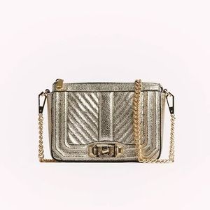 NEW W/TAGS Chevron Quilted Mini Love Shoulder Bag